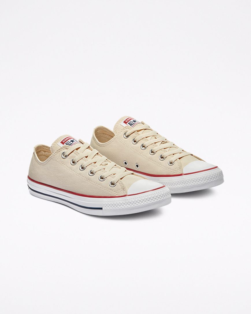 Men's Converse Chuck Taylor All Star Classic Low Top Shoes Beige White | AU 108C4W